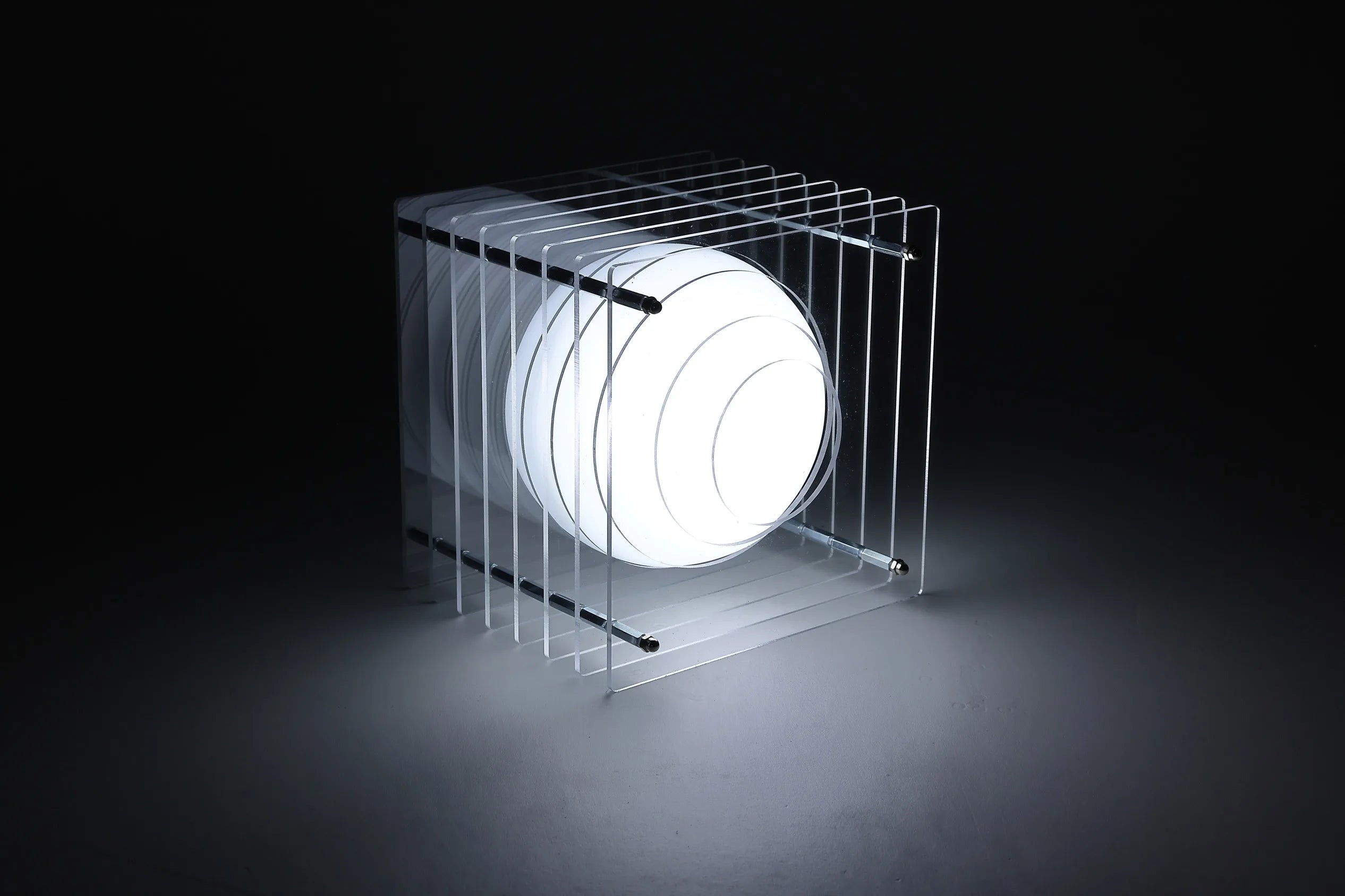 Acrylic Layered Moon Lamp