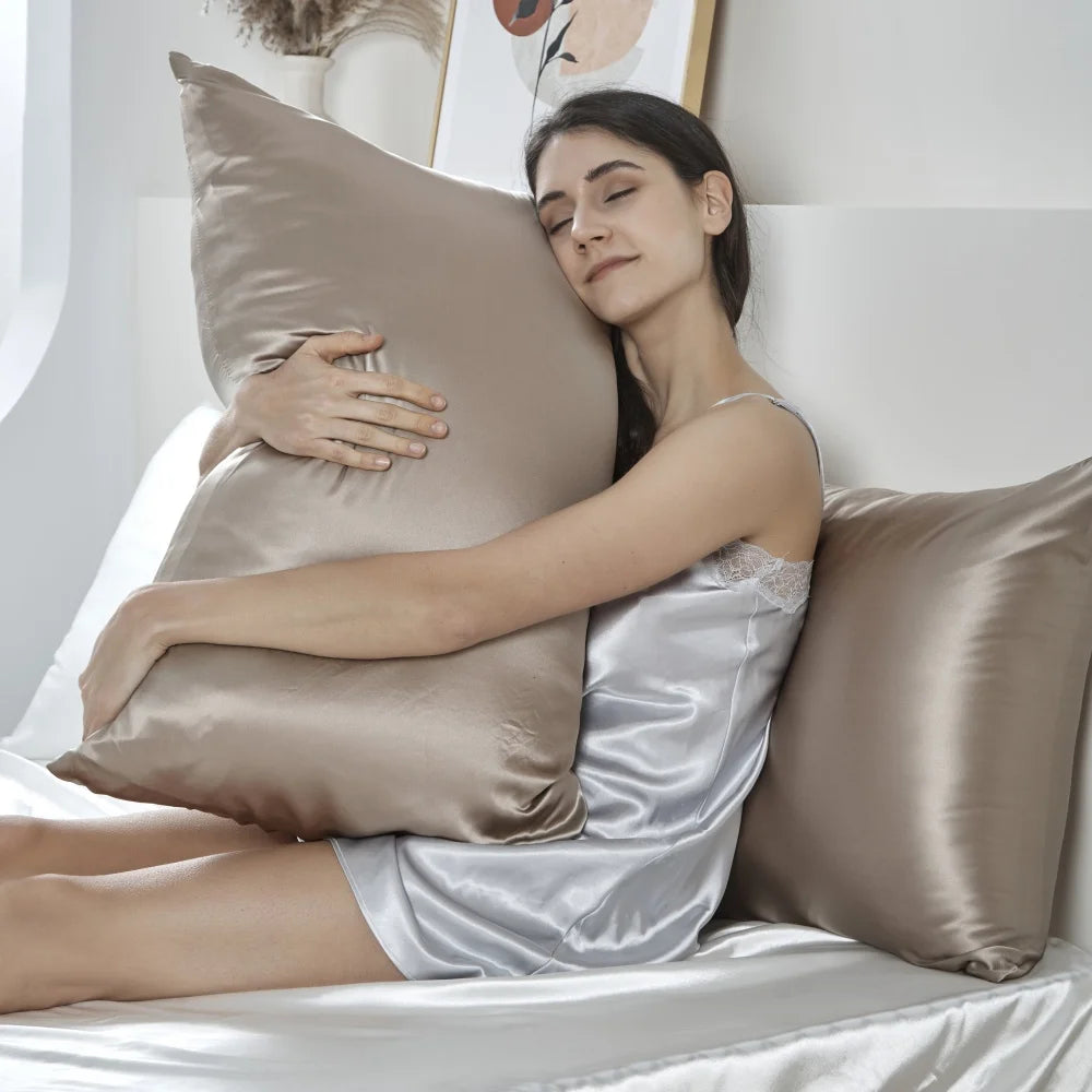 100% Natural Mulberry Silk Pillowcase Luxury 6A 25 Momme Pillow Cases