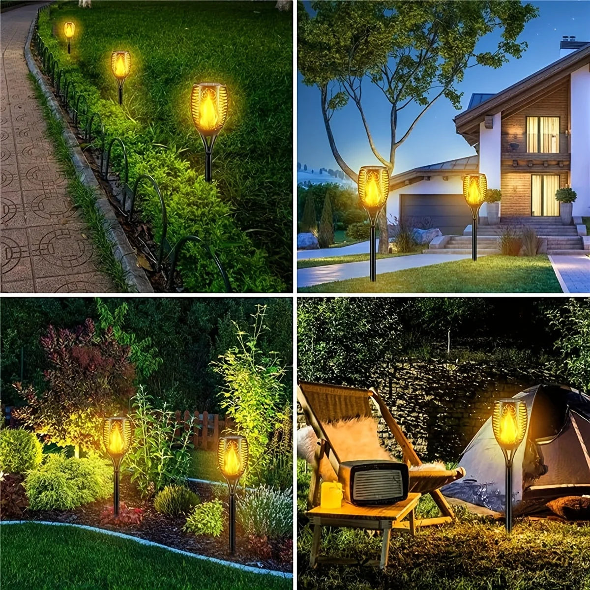 Solar Flame Torch Lights