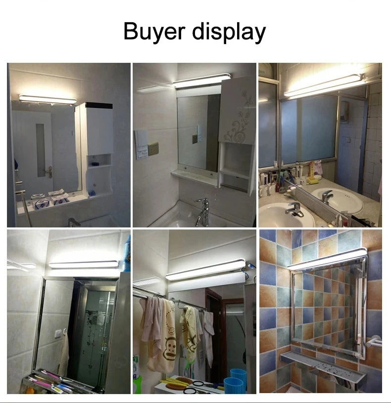 Frameless Waterproof Mirror Light