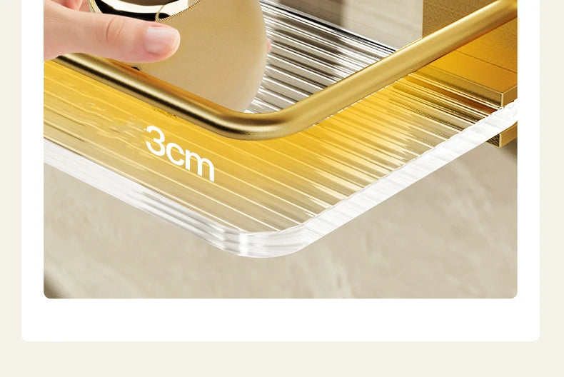 Punch-free Acrylic Bathroom Shelf