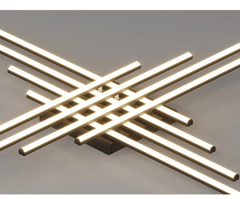 Geometric Black Ceiling Chandelier