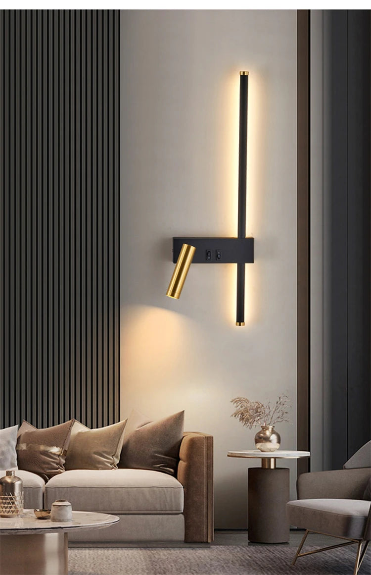 Wall lamp Nordic modern creative led simple living room sofa background