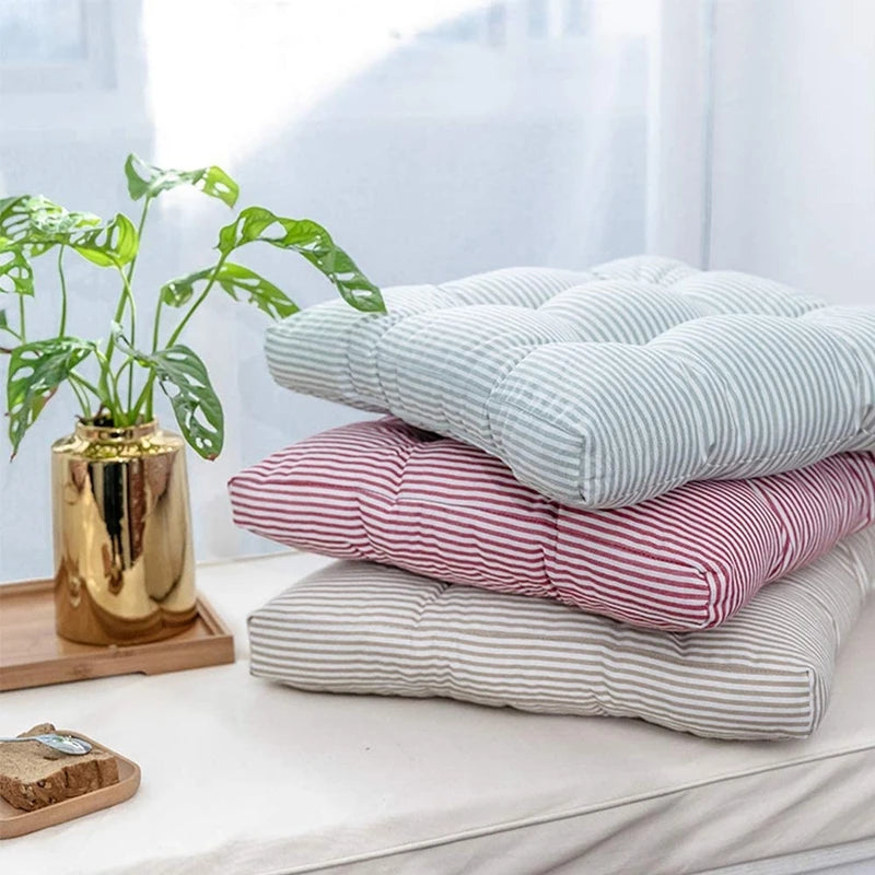 Oversized Floor Seat Pillow Cotton Linen Chair Cushions Meditation Yoga Thickened Square Windows Pad for Adults Seating Pillows