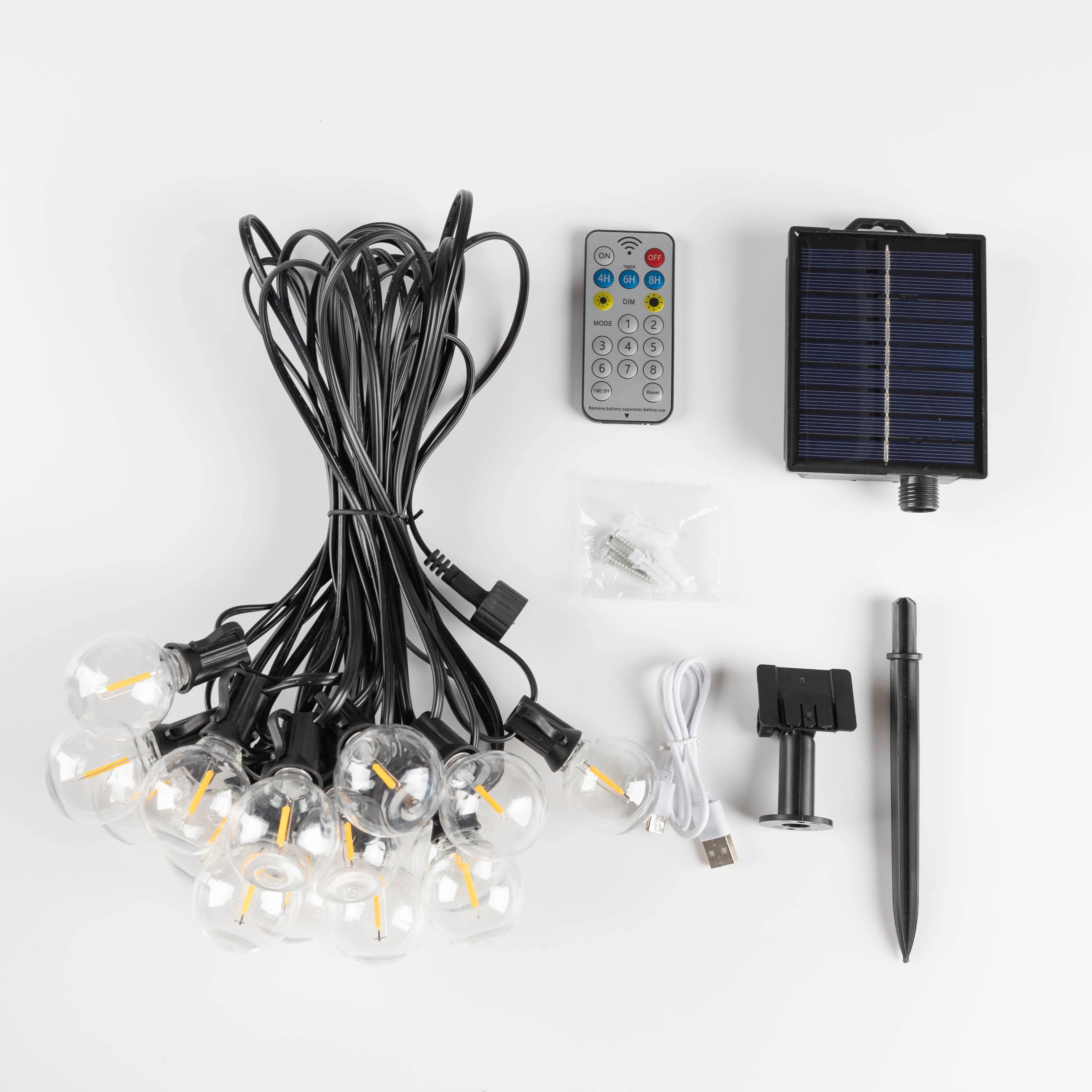 Solar G40 Globe String Lights