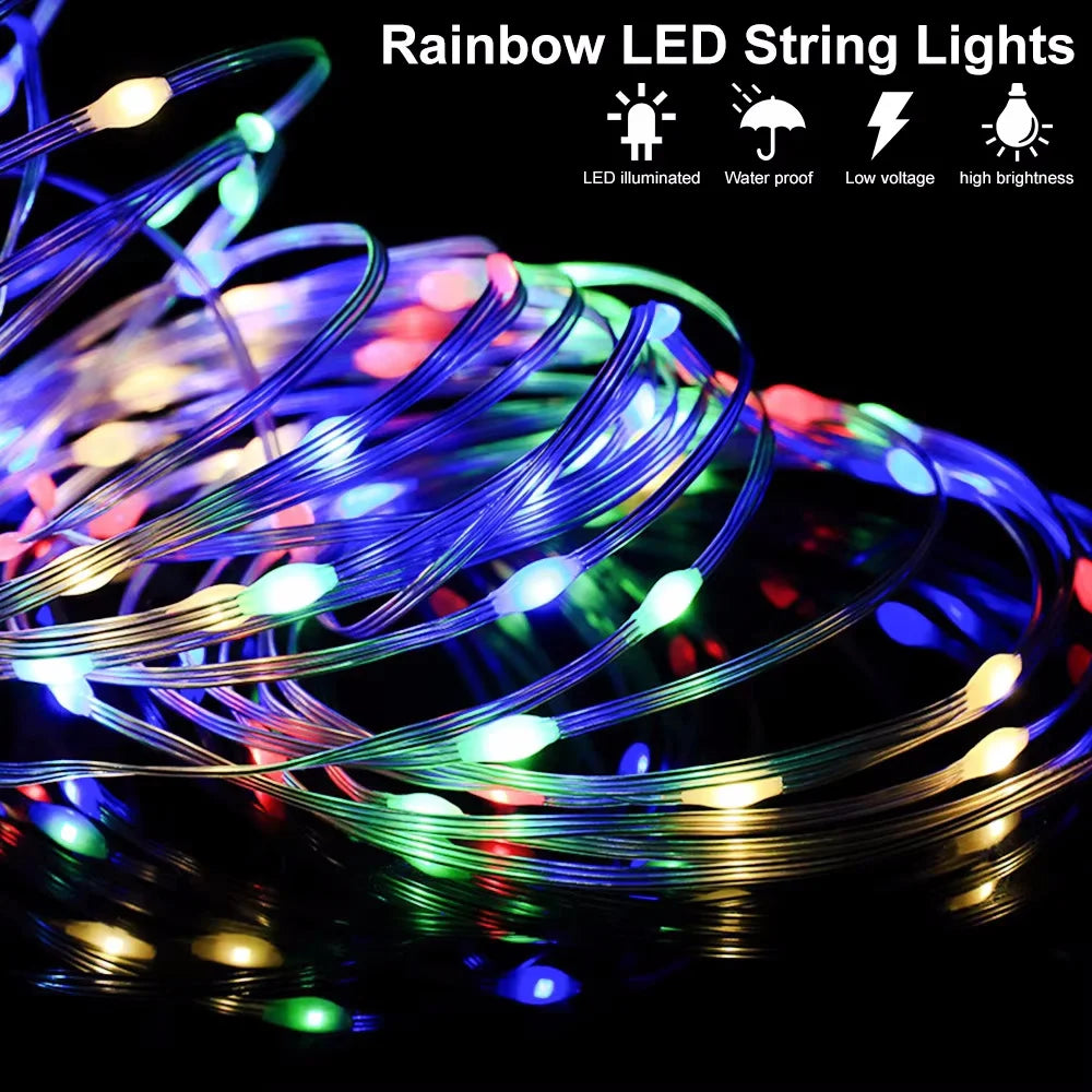 Bluetooth RGBIC Color Fairy String Lights