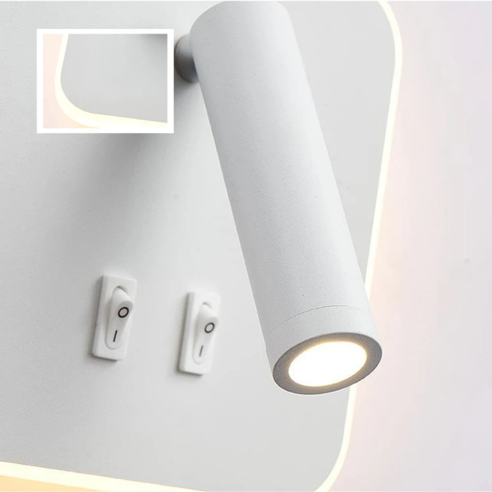 LED Wall Light 220V AC Backlight Rotating Adjustable Spotlight
