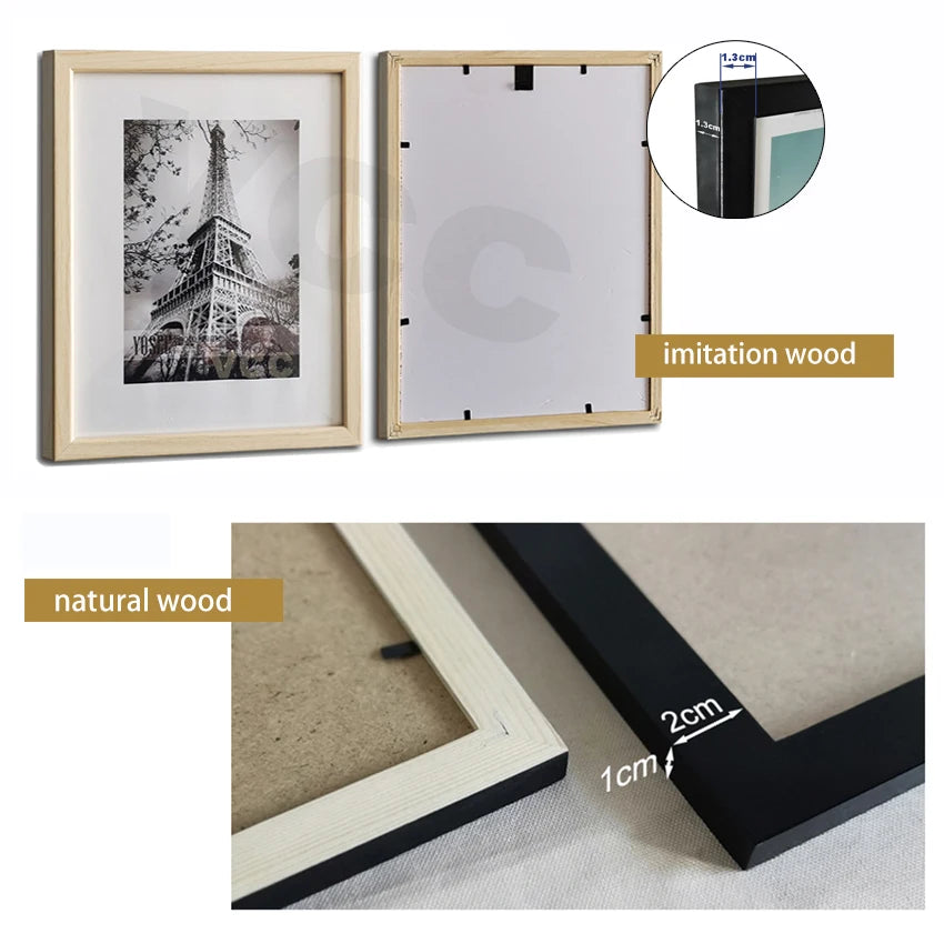Wooden Photo Frame Set