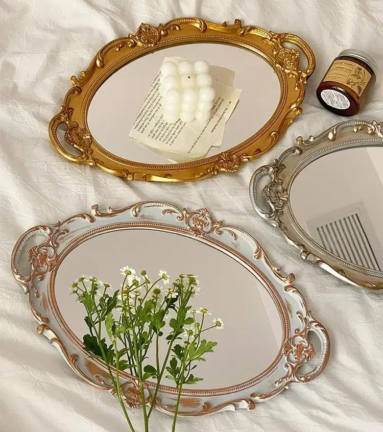 European Oval Decorative Tray