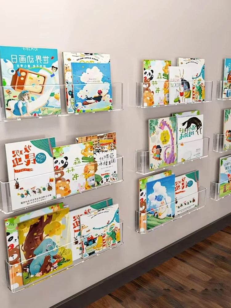 Wall Mounted Book Display Shelf