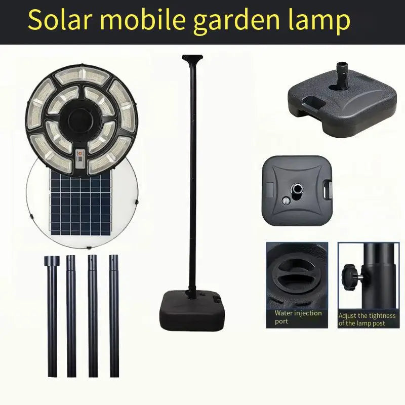 Solar Lamp Post Light with 78" Tall Pole, Removable, Dusk to Dawn