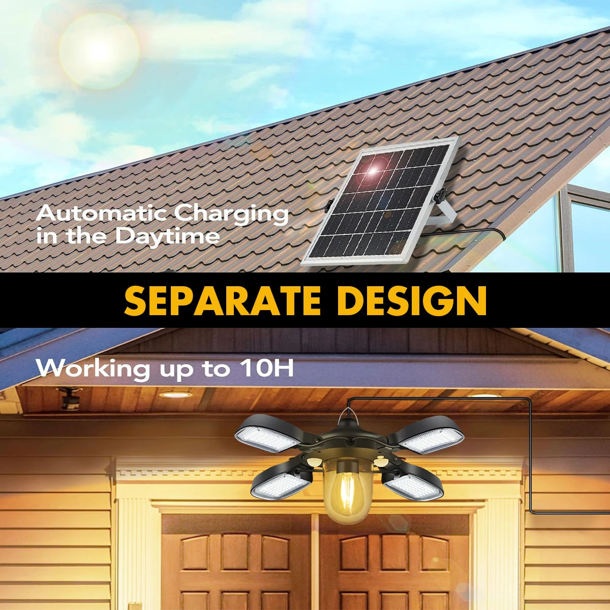 192led Solar Powered Barn Light Solar Shed Light