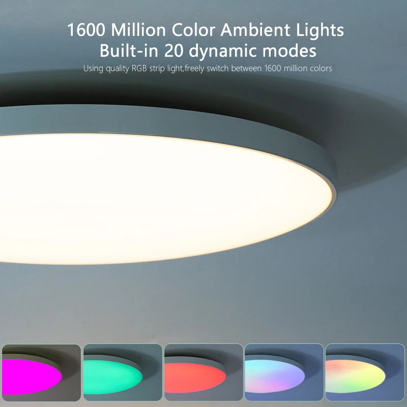 Smart Dimmable RGB LED Ceiling Light