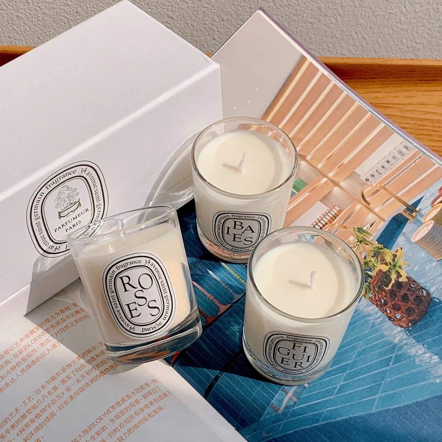 Aromatherapy Candle Natural Plant Scented Candles French Fragrance