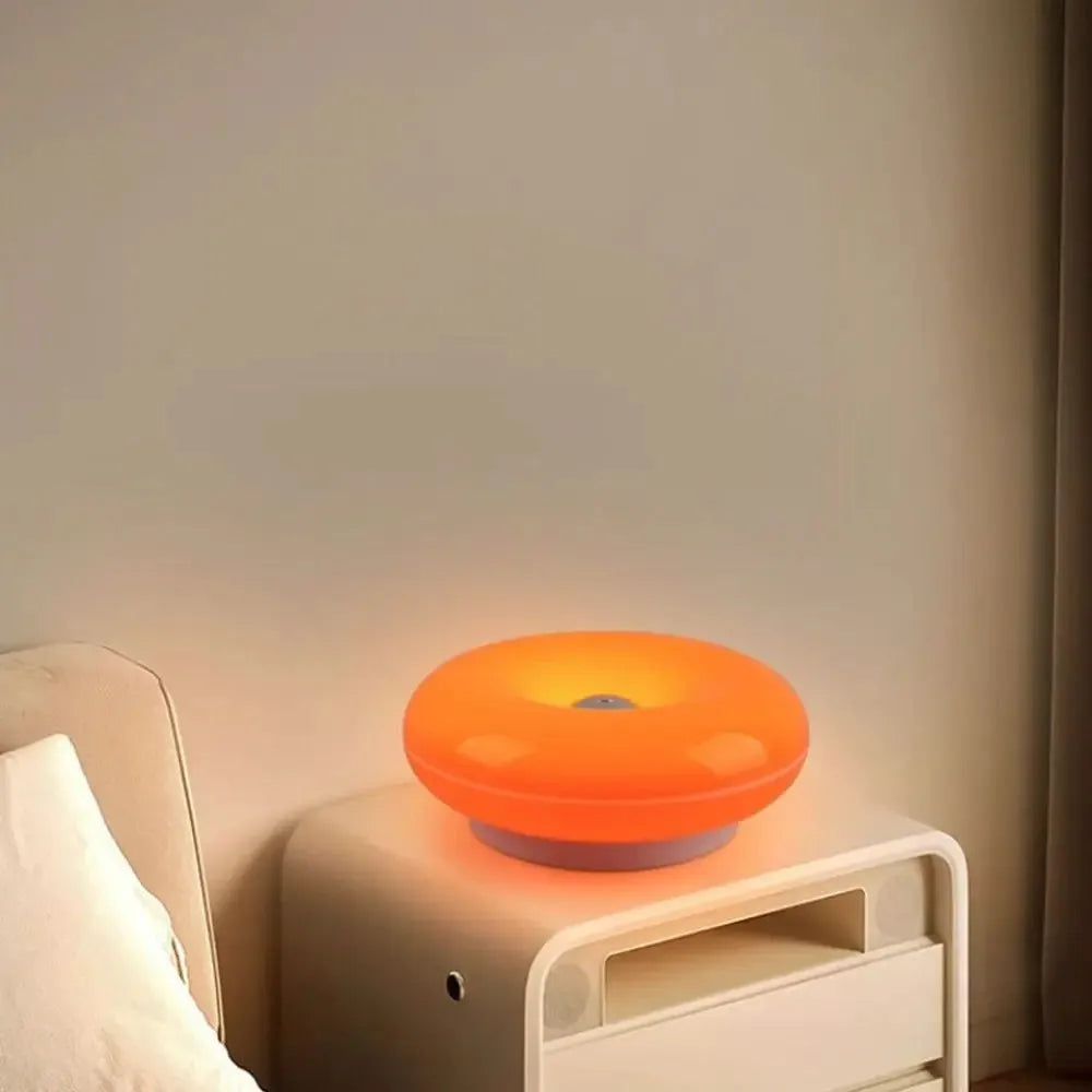 Tricolor Donut Wall Lamp Touch Switch