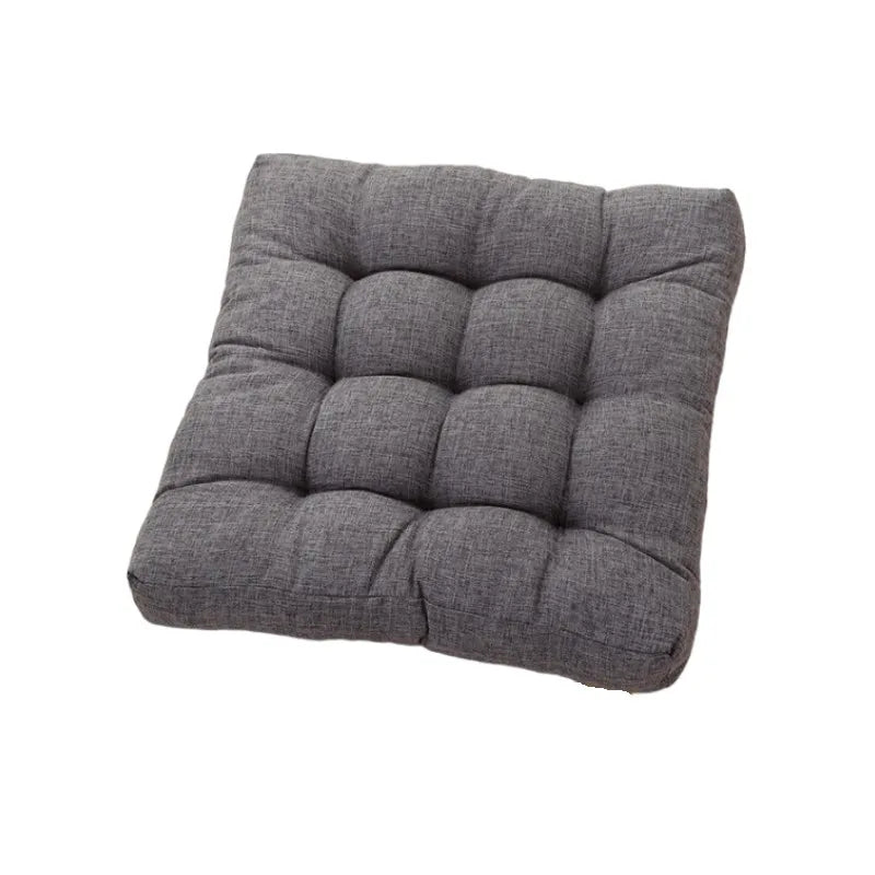 Large Square Floor Seat Cushion Cotton Linen Tatami Floor Pillow Thick Cushions Seating Pillow Seats Mat Pad Balcony Cushion