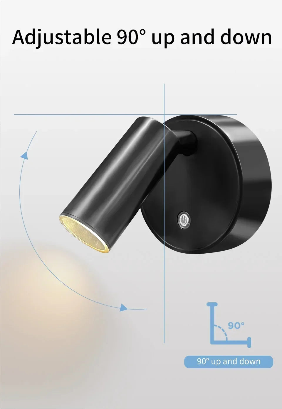 Touch Sensor USB Rechargeable LED Wall Lamp