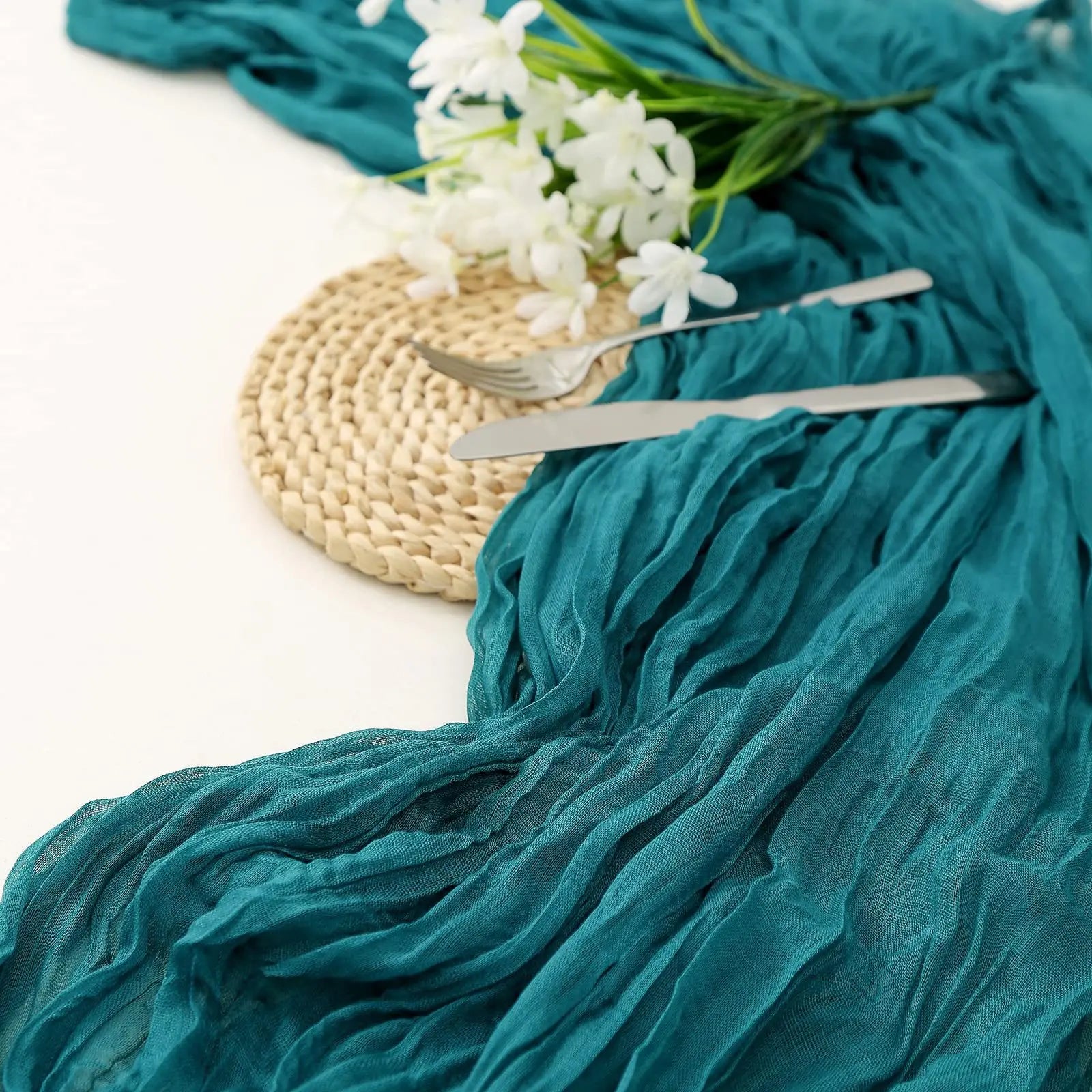 Boho Cheesecloth Table Runner
