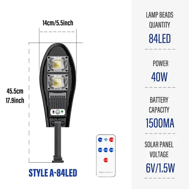 Solar Street Light with Remote Control