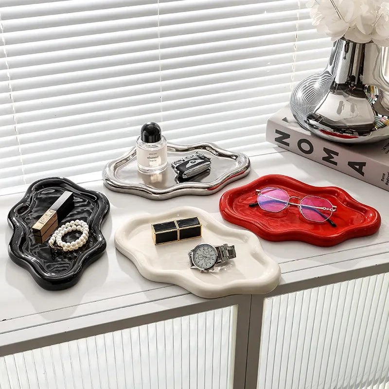 Ceramic Jewelry Storage Tray Display Tray Photo Props