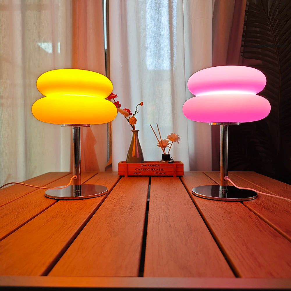 Creamy Tricolor Bedside Lamp