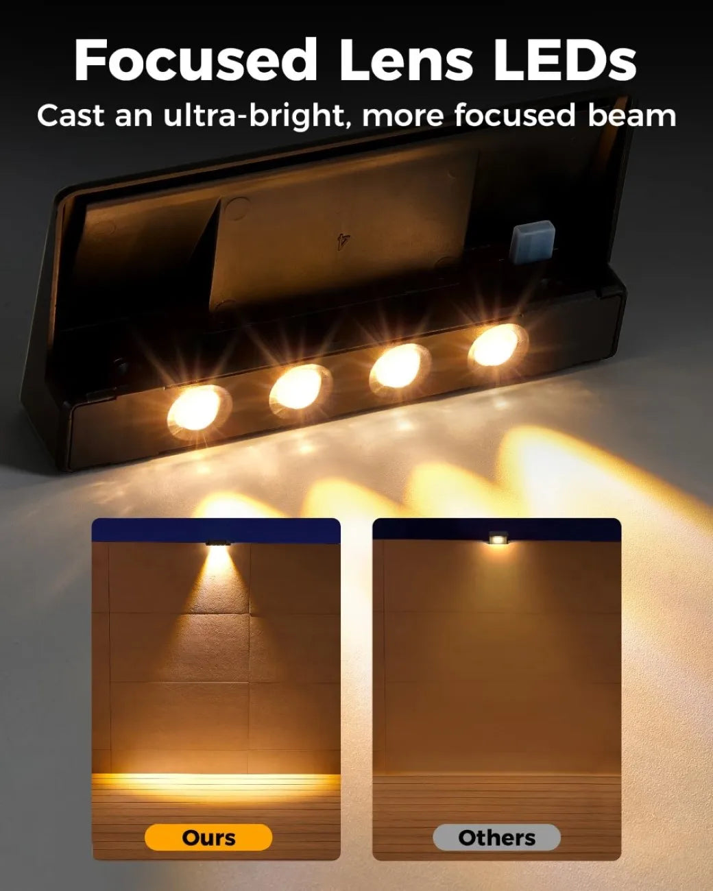 Solar Fence and Deck Lights 2 Pack
