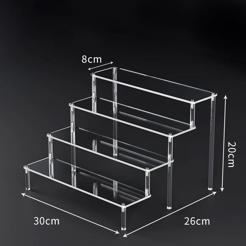 Tiered Acrylic Display Riser Shelf