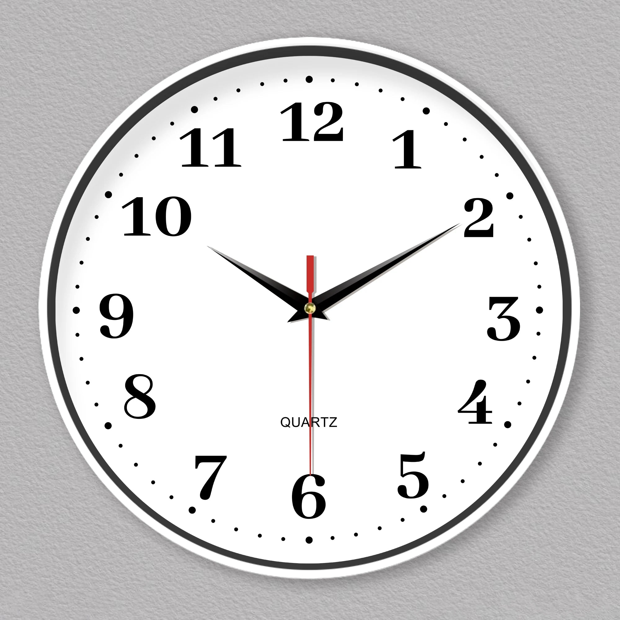 Minimalist White Wall Clock