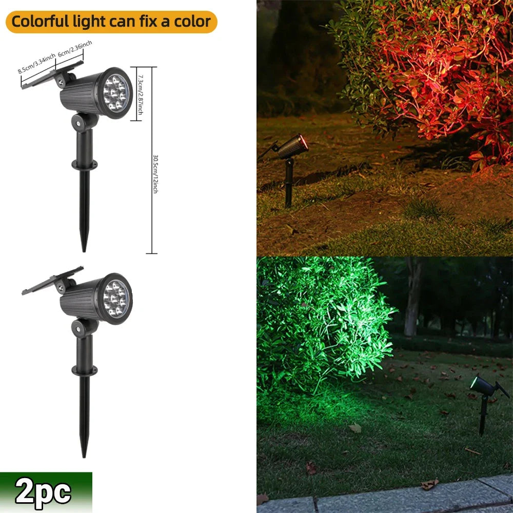 Adjustable Solar Landscape Spotlight