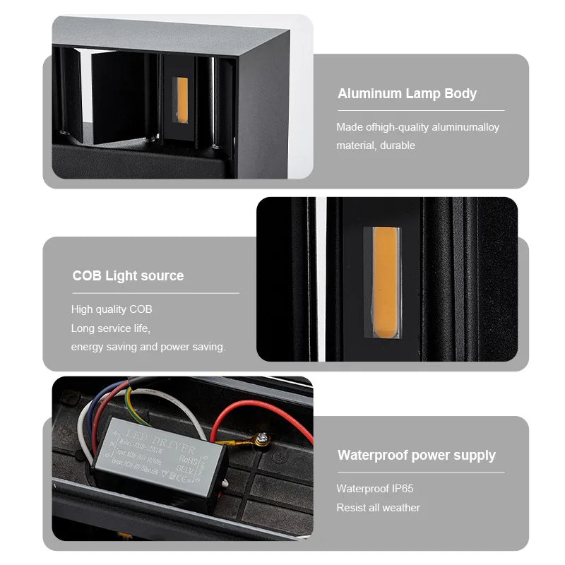 Aluminum Waterproof LED Outdoor Wall Light