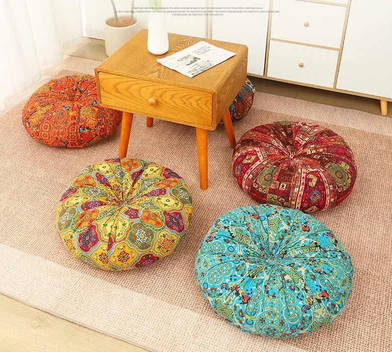 Bay Window Tatami Mats Futon Pumpkin Mats Multi-colored Cushions Thickened Lazy Butt Mats Chair Cushion Floor Cushion Futon