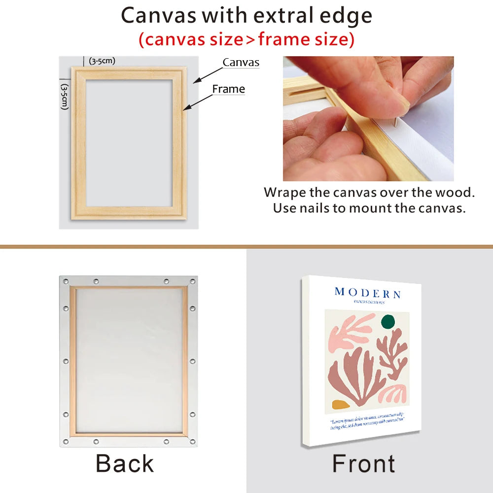 Wooden Canvas Stretcher Bar Frame Kit