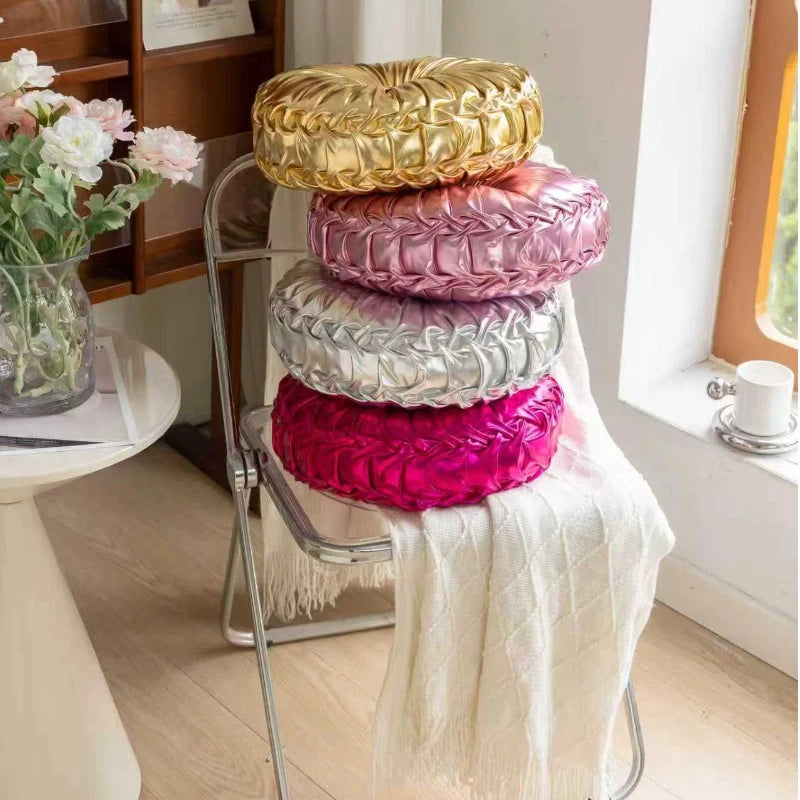 Metallic Style Sofa Pillow Bay Window Futon Seat Cushion Pumpkin Seat Cushion for Couch Floor