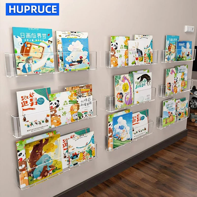 Wall Mounted Book Display Shelf