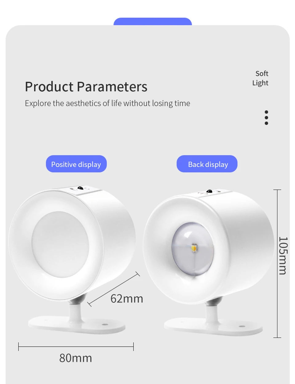 Mini Magnetic Dual Head Wall Light