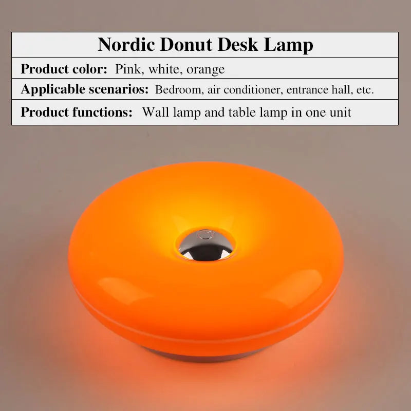 Donut Rechargeable Table And Wall Lamp