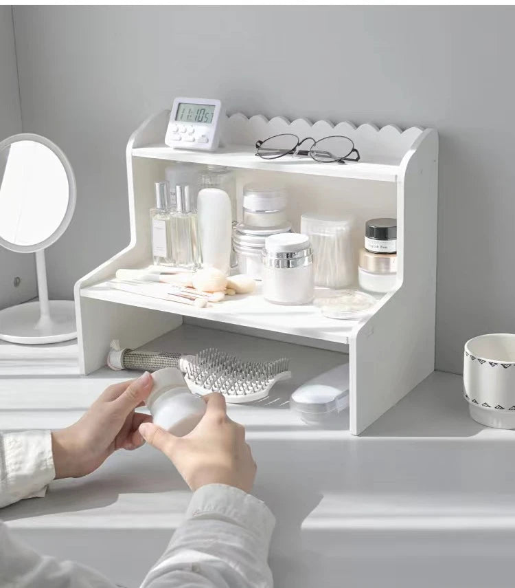 Two Layer Desktop Organizer Shelf