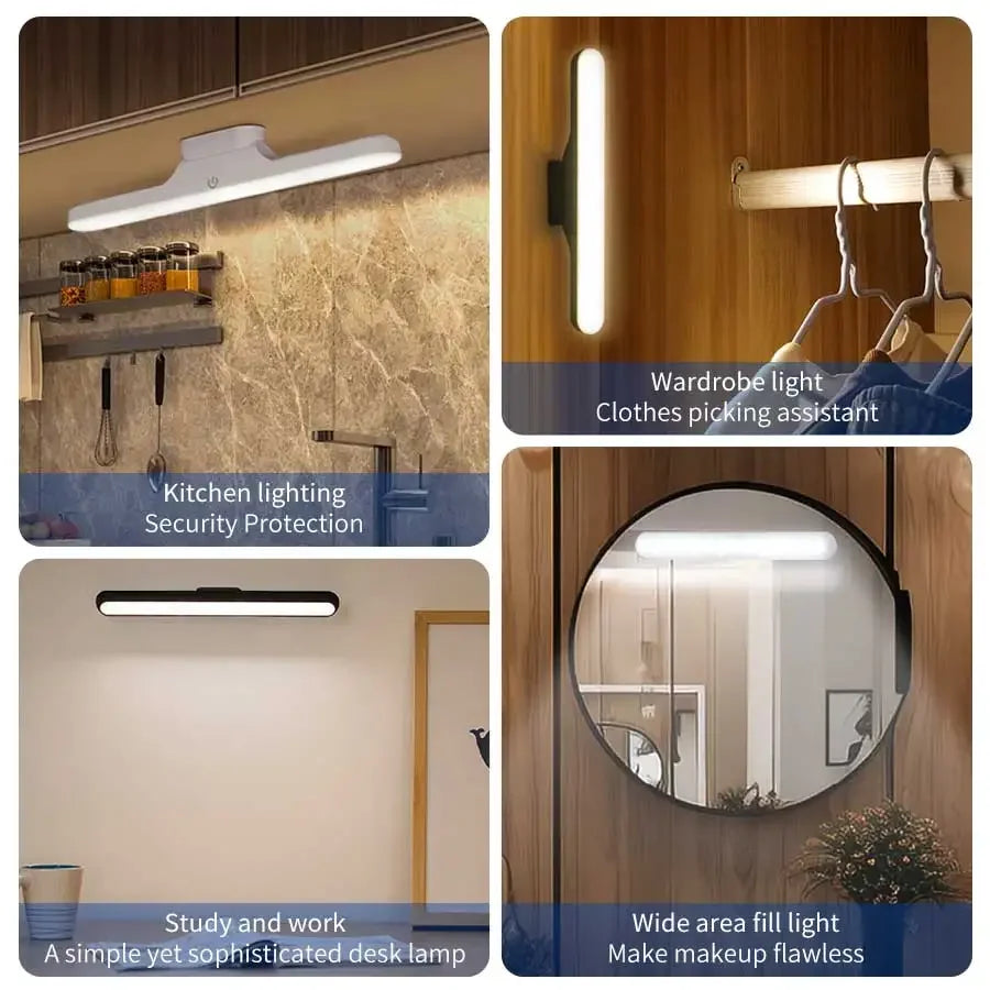 Rechargeable Magnetic Mirror Light