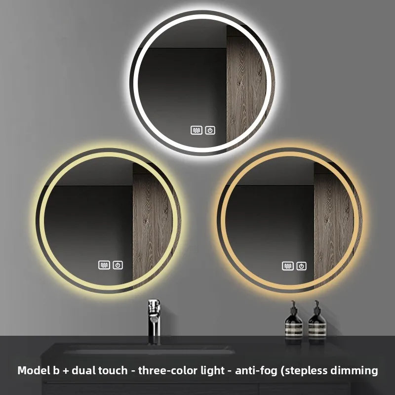 Smart Anti-Fog Round Vanity Mirror