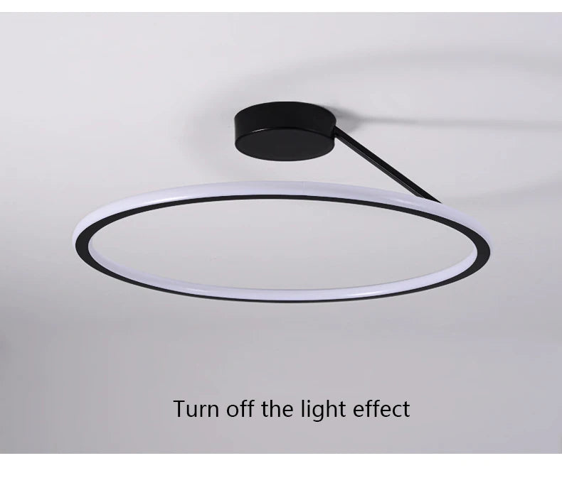 Simple Round Ring Ceiling Chandelier