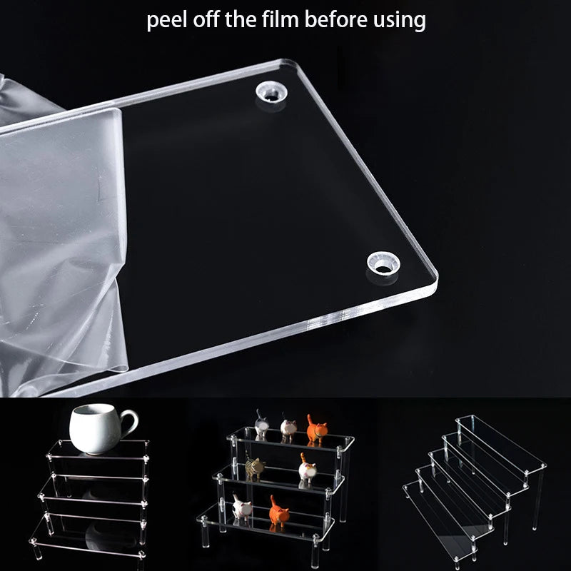 Tiered Acrylic Display Riser Shelf