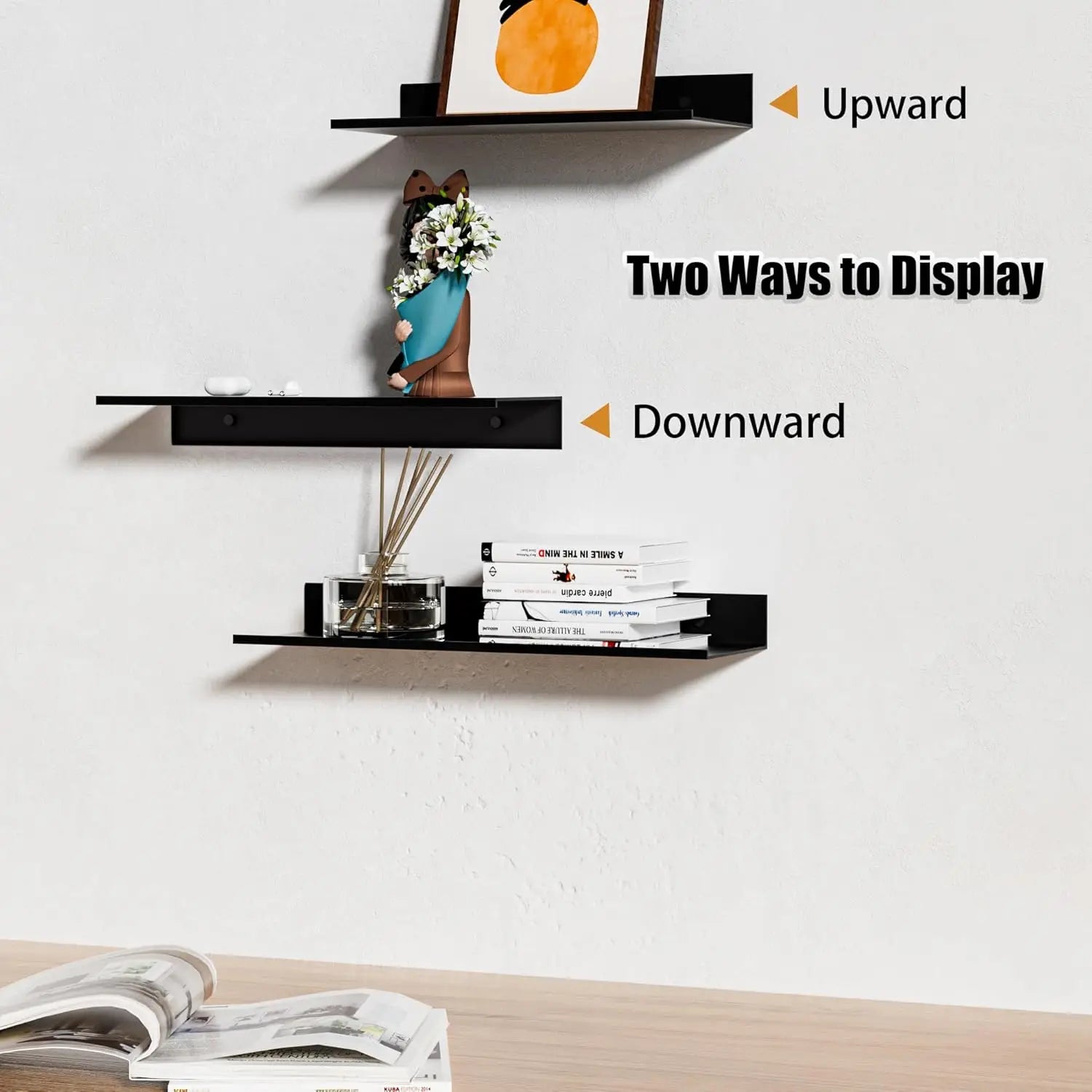 Metal Picture Ledge Wall Shelf