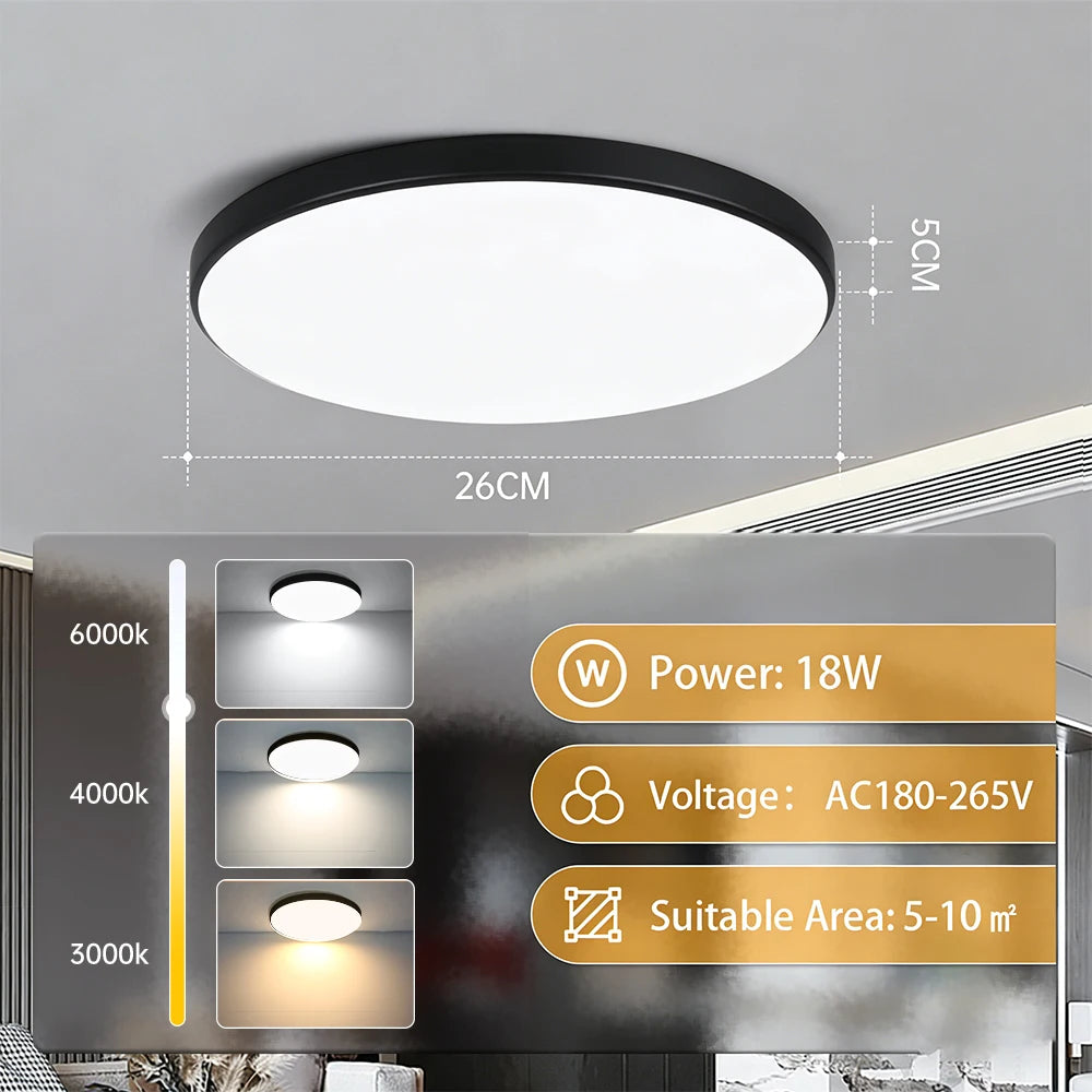 Slim Panel Modern Ceiling Chandelier