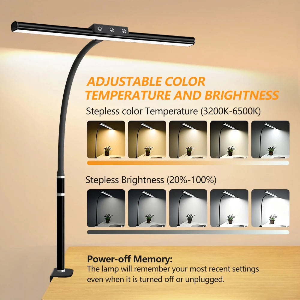 Eye-Care Metal Clip Lamp