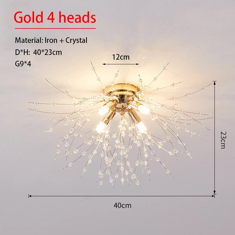 Dandelion Crystal Sputnik Chandelier