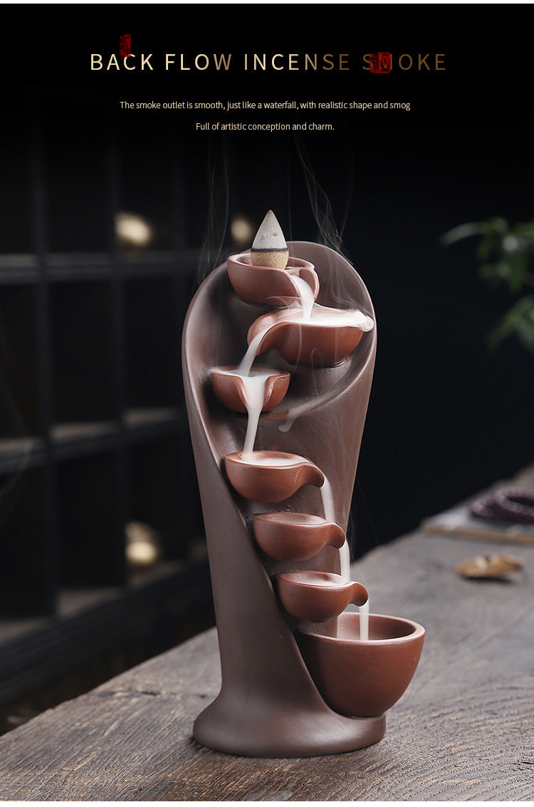 Handmade Torch Waterfall Incense Burner