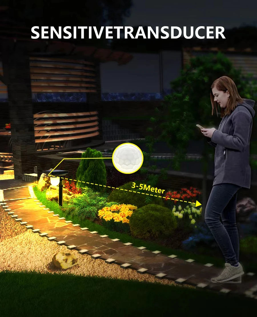 Solar Motion Sensor Pathway Lights