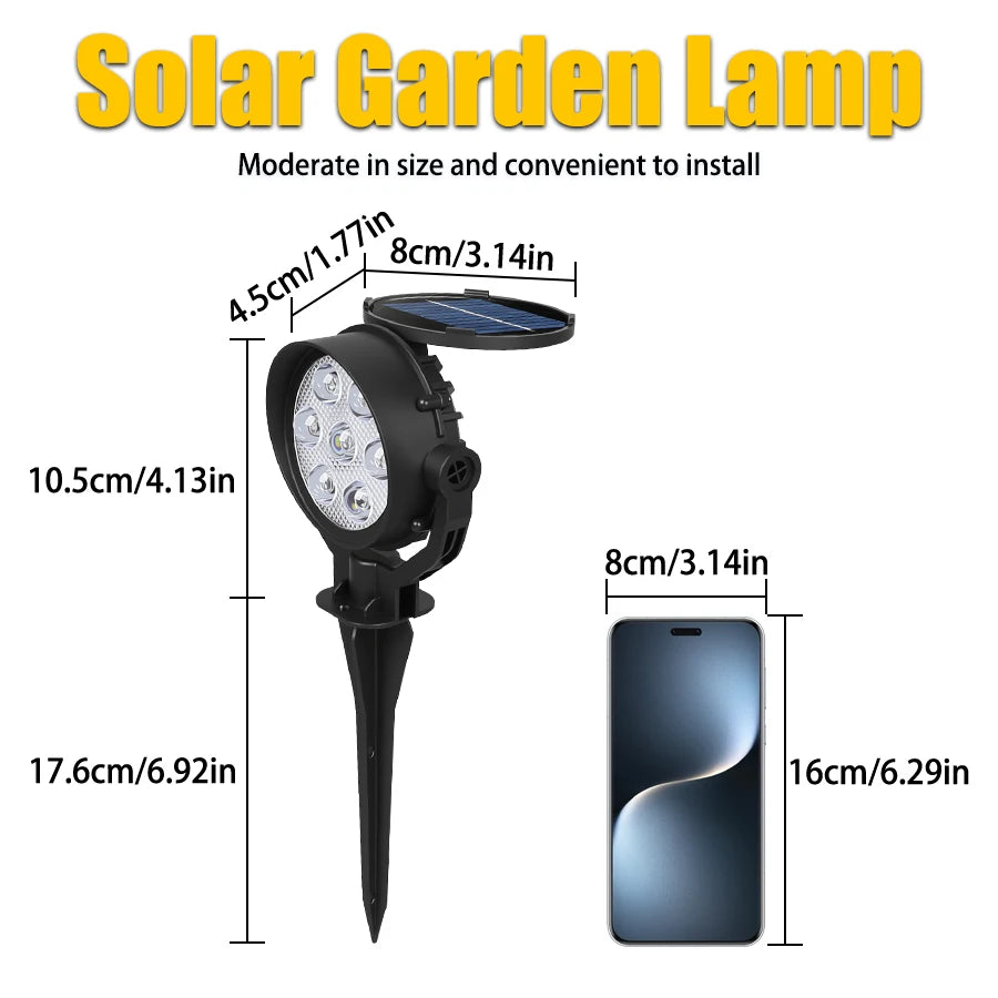 Adjustable Solar Landscape Spotlight