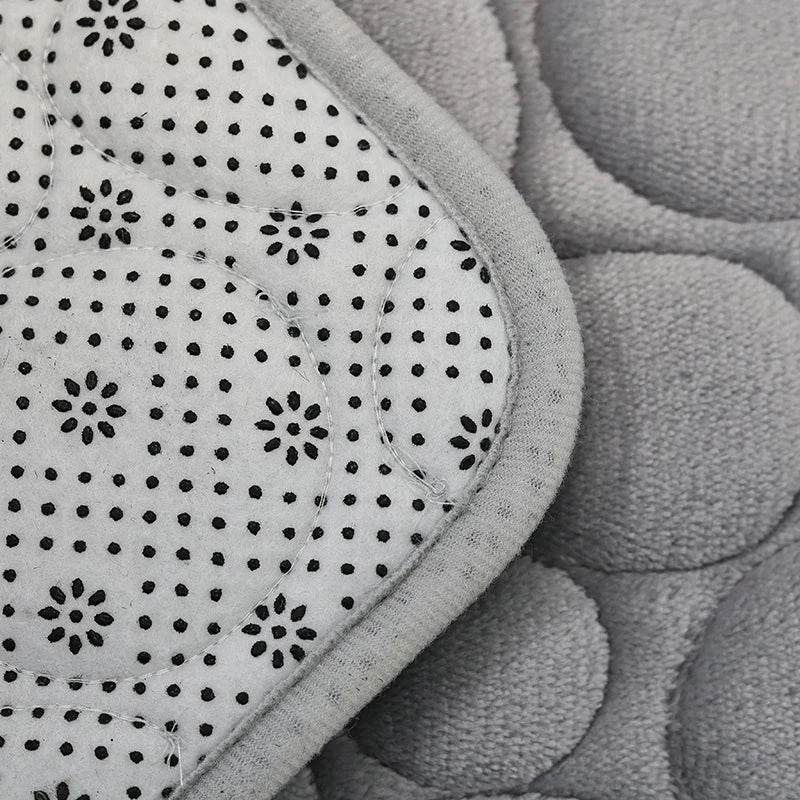 Stone Pattern Bathroom Mat Set