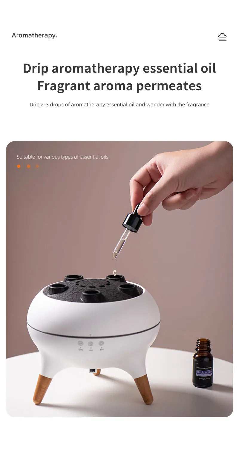 Dynamic Jellyfish Air Humidifier 250ml Essential Oil Diffuser Remote